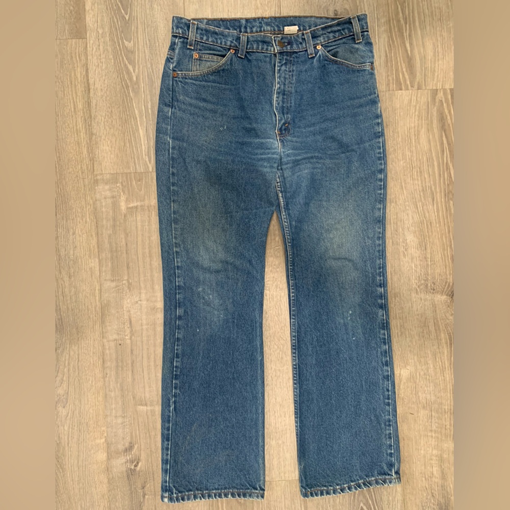 Vintage Levi’s Orange Tab Jeans 517 Bootcut 90s Made in USA 36x31